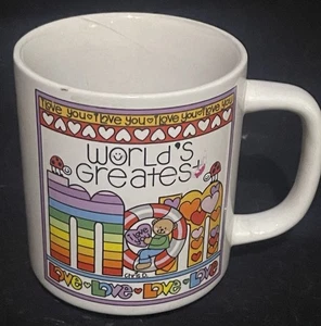 1983 Love N Stuff World Greatest Mom Chris Davenport Enesco Kaffeebecher - Bild 1 von 4