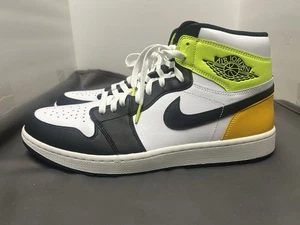 Herren Gr. 11,5 Nike Air Jordan 1 Hoch Golfschuh Weiß Schwarz Volt Gold DQ0660-105 - Bild 1 von 8