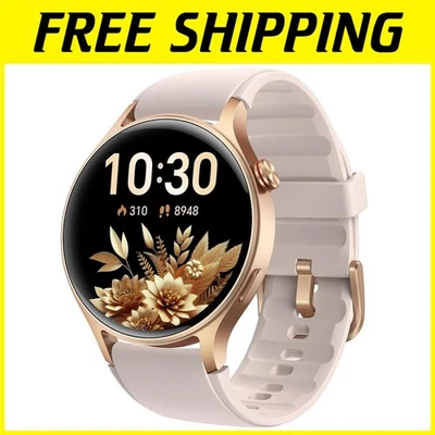 Rose Gold Smart Watch for Women, Heart Rate/Sleep Monitor - Image 1 of 4