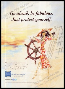 Skin Cancer Foundation 2010s Magazine Print Advertisement 2013 Protect yourself - Picture 1 of 1