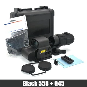 Visera holográfica 558 Scope Sight + Aumento G45 5X con montaje QD de 20 mm - Imagen 1 de 5