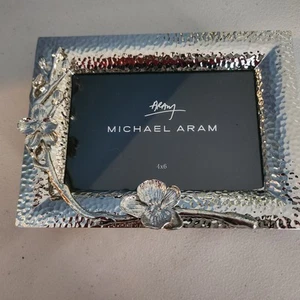 Michael Aram White Orchid Photo Picture Frame 4x6 New In Box - Picture 1 of 12