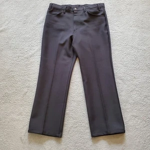 Vintage Levis 517 Pants Mens 38x28 Black USA Made Slacks 80s Saddleman Cowboy - Bild 1 von 16