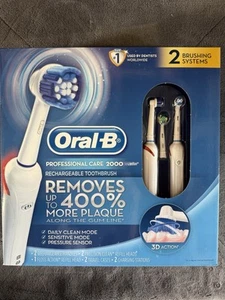 Oral-B Professional Care 2000 Rechargeable Toothbrush Set of 2 SEALED 3D Action! - Picture 1 of 8