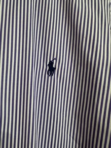 NEU Polo Ralph Lauren Herren Gestreiftes Oxford Hemd Lila Weiß Slim Fit XL - Bild 1 von 5