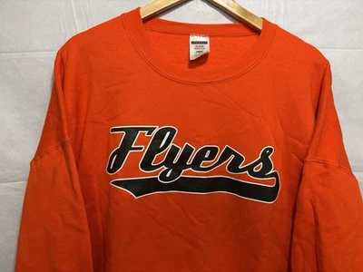 Philadelphia Flyers Vintage Sweatshirt NHL Hockey Men’s XXL 2XL Bright Orange - Image 1 of 4