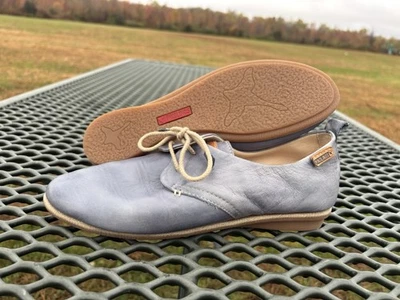 Pikolinos CALABRIA Women’s Blue Leather Plain Lace Up Shoe Oxford Flats Size 40 - Image 1 of 4