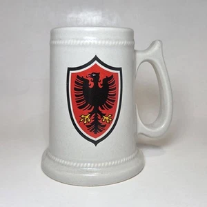 Vintage Pfaltzgraff Wappen Becher Stein Red Eagle 5,75" hoch 12 Oz USA 286M P Castle - Bild 1 von 6