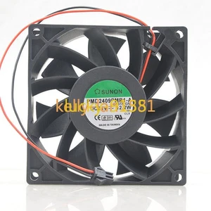 1pc SUNON PMD2409PMB1-A 24V 12.2W 9238 2-wire Double Ball Inverter Cooling Fan - Picture 1 of 2