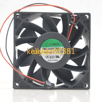 1pc SUNON PMD2409PMB1-A 24V 12.2W 9238 2-wire Double Ball Inverter Cooling Fan - Image 1 of 2