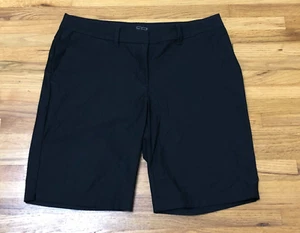 Nike Dri-Fit Flex Golf Women's Short 8 Black Standard Althetic Fit Swoosh Logo - Picture 1 of 9