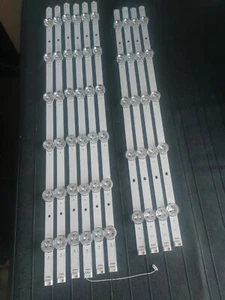 10pcs Of BACKLIGHTS LED STRIPS FROM LG 60LY330C TV - Picture 1 of 17