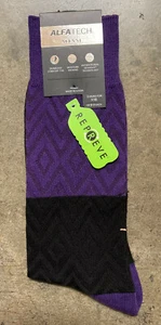 New Alfani Men's Dress Socks, Purple Combo, 7-12 - Picture 1 of 1