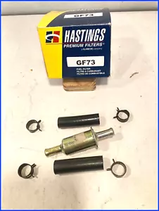Ford Mustang 1979-1980 nuevo filtro de combustible Hastings en línea con mangueras + abrazaderas - Imagen 1 de 1
