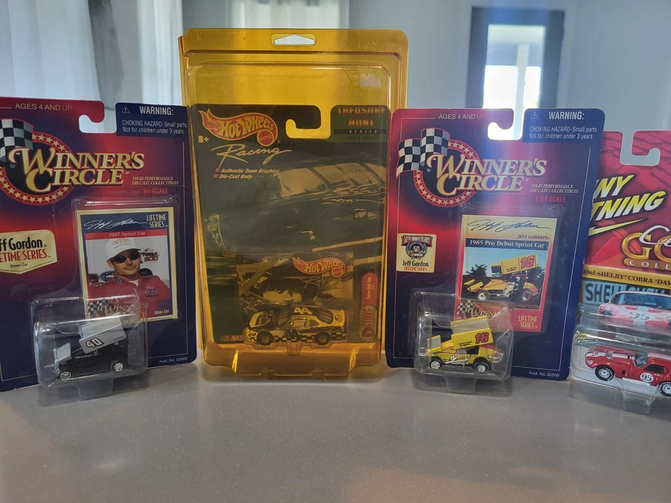 Hot Wheels Johnny Lightning Winners Circle Lot Of 4 Very Rare Treasure Hunt... - Image 1 of 4