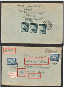 CROATIA-NDH-GERMANY EXPRESS COVER, FROM "ERDEVIK" OCC SERBIA-LOOK ADDRESS-1943 - Picture 1 of 4