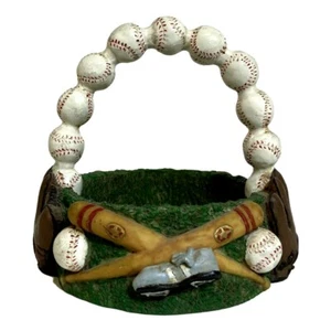 Baseballschläger Schuhe und Handschuh Schreibtisch Harz Schmuckkorb mit Kugeln Griff  - Bild 1 von 7