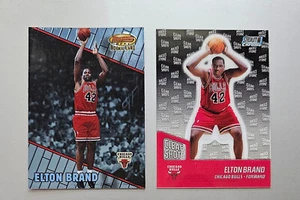 Elton Brand 2000 Stadium Club Chr Clear Shots Insert  and 2000 Bowman's Best RC - Picture 1 of 4