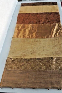 Gorgeous Table Runner 70 x 16 in luxury velvet rich runner lined thick beaded - Picture 1 of 7