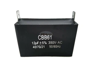 Square Motor Electrolytic Capacitor 350V AC 12UF 11.4UF ~ 12 uF ~ 12.6UF 50/60HZ - Picture 1 of 5