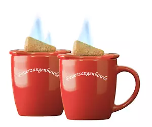 2er Set Feuerzangenbowle-Tassen, rot - Bild 1 von 3