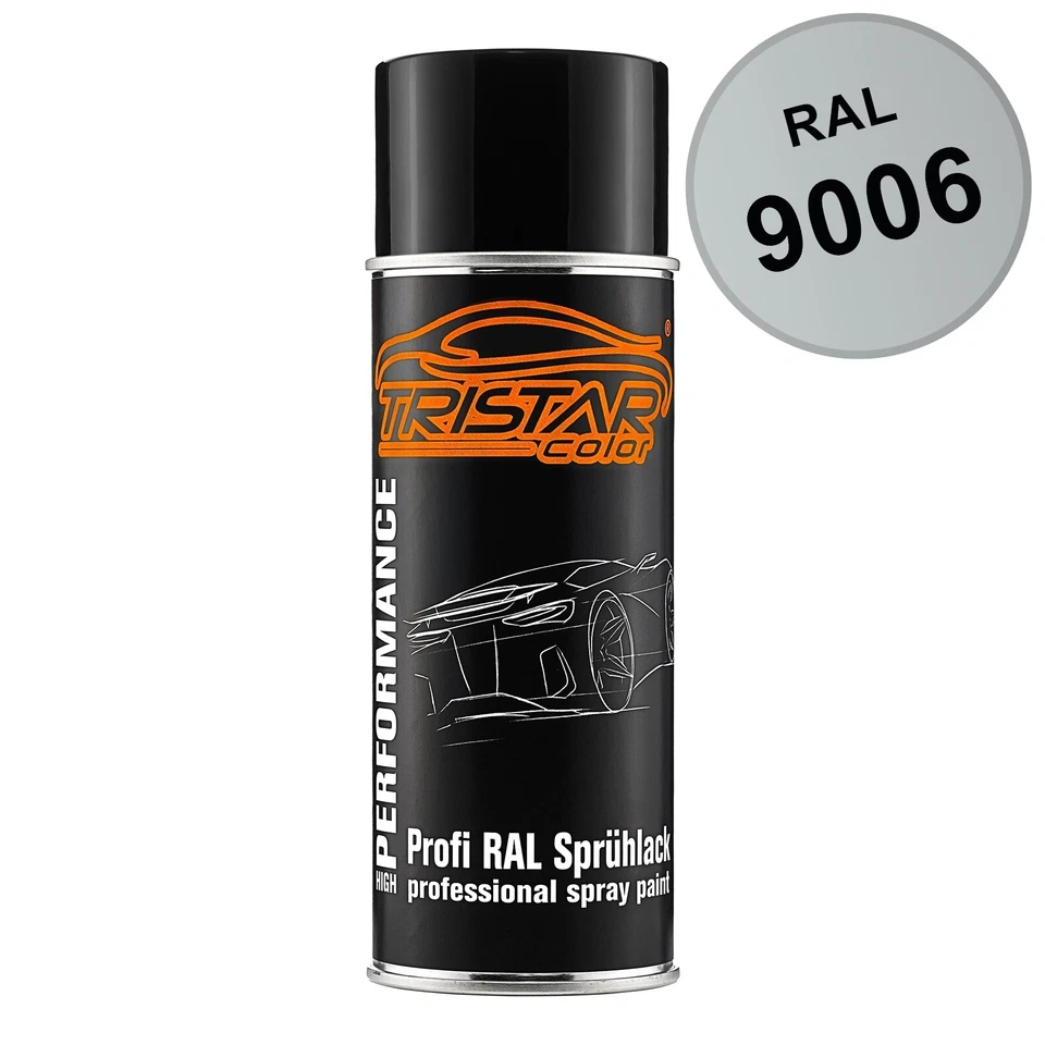 TRISTARCOLOR RAL 9006 Weissaluminium Metallic Spraydose alle Glanzgrade Varianten