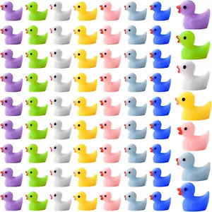 70 Pieces Tiny Ducks Mini Resin Ducks Miniature Duck Figures Ornament for Craft, - Picture 1 of 12