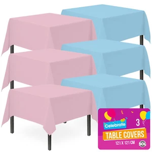 Manteles Fundas cuadradas Manteles desechables Papel Plástico Toallita Clean Party - Imagen 1 de 13
