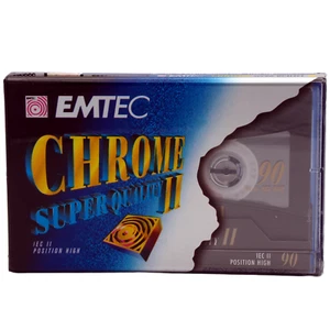 EMTEC CROMO SUPER CALIDAD II 90 TIPO II CINTA DE CASETE DE AUDIO EN BLANCO (2004) NUEVO - Imagen 1 de 9