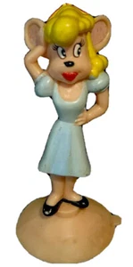 Mighty Mouse PEARL PUREHEART Suction Cup Toy Loose 3" Figure 1989 Viacom - Picture 1 of 6
