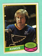 (1) GARRY UNGER  1980-81 O-PEE-CHEE # 273 KINGS PRINT ERROR CARD (I5623)