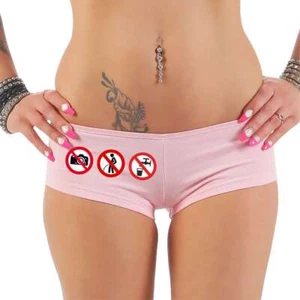 Frauen Hotpants Panty mit Spruch Fotografieren verboten originelles Geschenk Fun - Bild 1 von 3