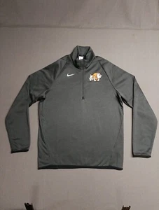 Heath Bulldogs Pullover Men's Medium Nike Therma-FIT 1/4 Zip Fleece Gray NWT - Picture 1 of 9