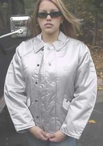 Alpha WI-96 MP-TEX silberne Flugjacke groß neu - Bild 1 von 1