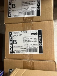 Lot Of 6 LITHONIA LIGHTING LED Flush Mount 7in Rnd Aluminum 4000K FMML 7 840 DNA - Picture 1 of 5