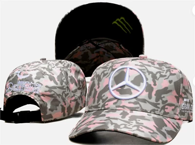 Gorra F1 Racing rosa camuflaje. 3 colores: rosa, gris y topo. Réplica. Foto 1 de 4
