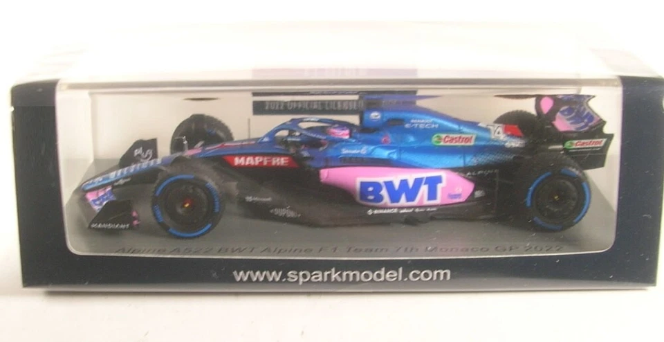 Alpine A522 No.14 BWT Alpine F1 Team 7th Monaco GP 2022 (Fernando Alonso) 1:43 . - Bild 1 von 1