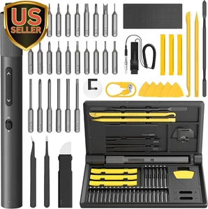 Electric Precision Screwdriver Set, 48 in 1 Electronics Tool Kit, Magnetic Bi... - Picture 1 of 12