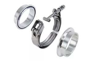 HPS Stainless Steel 3" (76mm) V Band Clamp Kit, Aluminum Flanges, NBR O-Ring - Foto 1 di 3