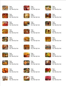 Personalized Address Labels Fall Autumn All Pictures (D1) - Picture 1 of 3