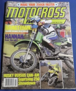 MOTOCROSS ACTION MAGAZINE-JULY 1981-HUSKY 250CR-BOB HANNAH-HANGTOWN NATIONAL - Foto 1 di 7