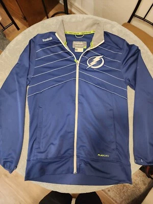 NHL Tampa Bay Lightning Reebok Center Ice Collection Men Blue Jacket Sz S Hockey - Image 1 of 4