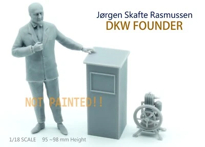 Jørgen Skafte Rasmussen NON VERNICIATO IN RESINA MODELLO DKW AUDI Das Kleine ... - Immagine 1 di 4