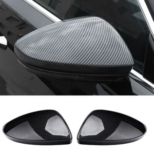 For Audi A8-Quattro 2019-2023 Carbon Fiber Exterior Rear View Mirror Cover Trim - Picture 1 of 10