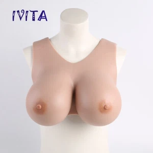 Brazos potenciador potenciador de sujetadores IVITA F taza de silicona con formas de pecho medio cuerpo transgénero falsos - Imagen 1 de 12