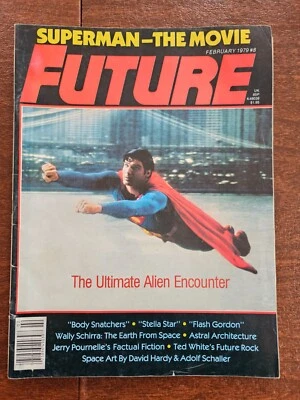 Superman Cover Future Magazine of Science Adventure Feb 79 #8 Superman-The Movie Foto 1 de 4