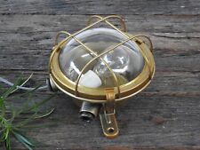 Nuatical Maritime Brass Finish Bulkhead Vintage Navigation Ceiling Deck Light