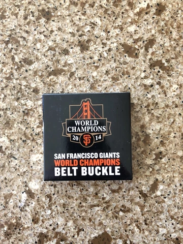 SF GIANTS BELT BUCKLE SAN FRANCISCO 2014 WORLD CHAMPIONS SGA 2015 Cover