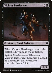 MTG-NM-Commander Legends: Battle for Baldur's Gate-Vicious Battlerager-155 - Picture 1 of 1