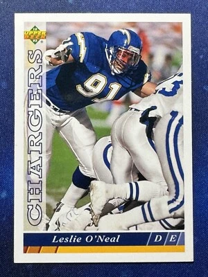 Leslie O'Neal 1993 Upper Deck Football #235 San Diego Chargers - Image 1 of 2